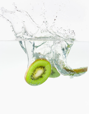 Kiwi singing into a pool of water.